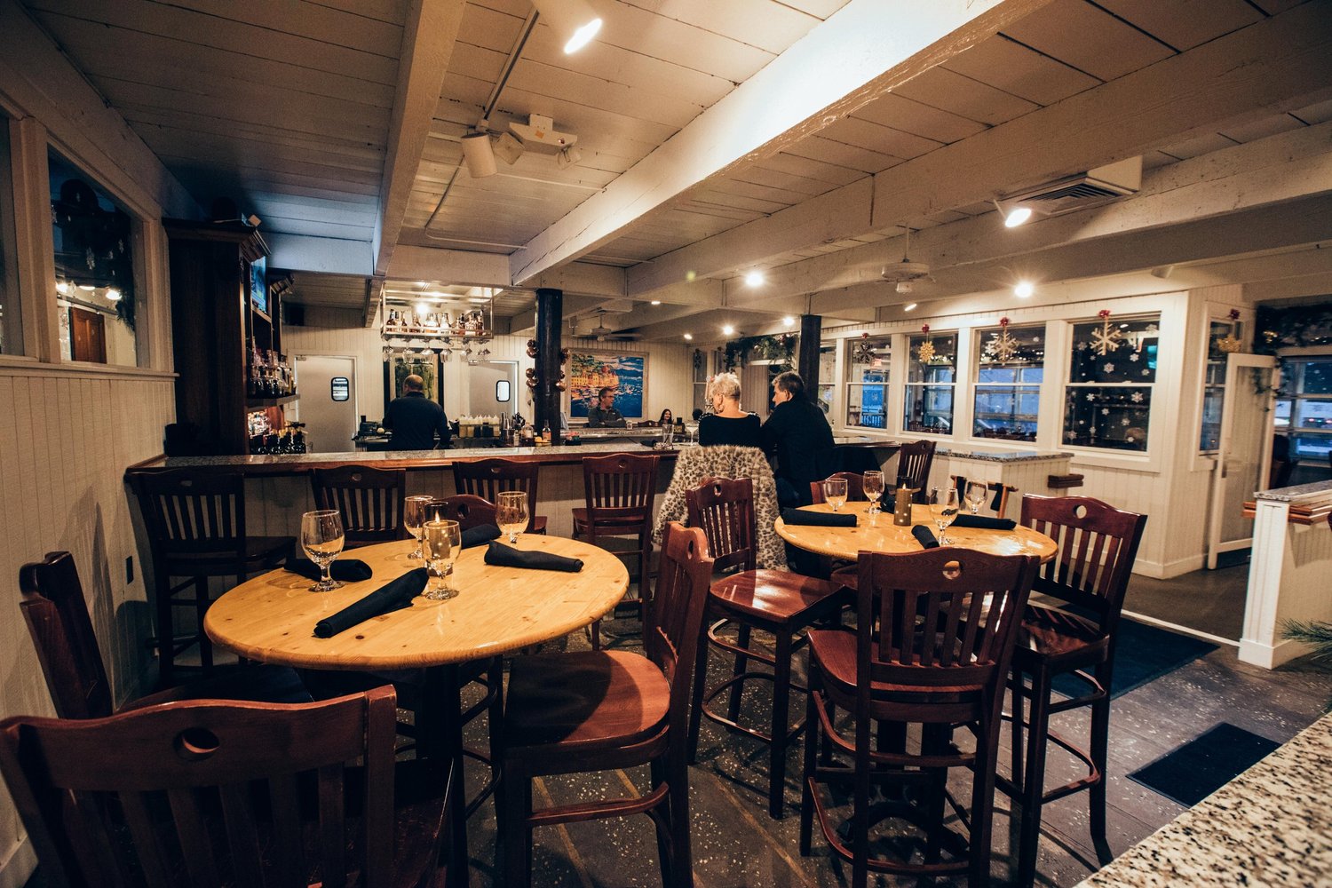 Sandy Point Beach House dining room, supplied project photography
