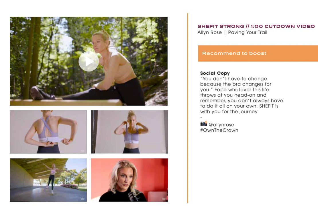 SHEFIT Strong campaign presentation featuring Allyn Rose, from LuBu’s original case study